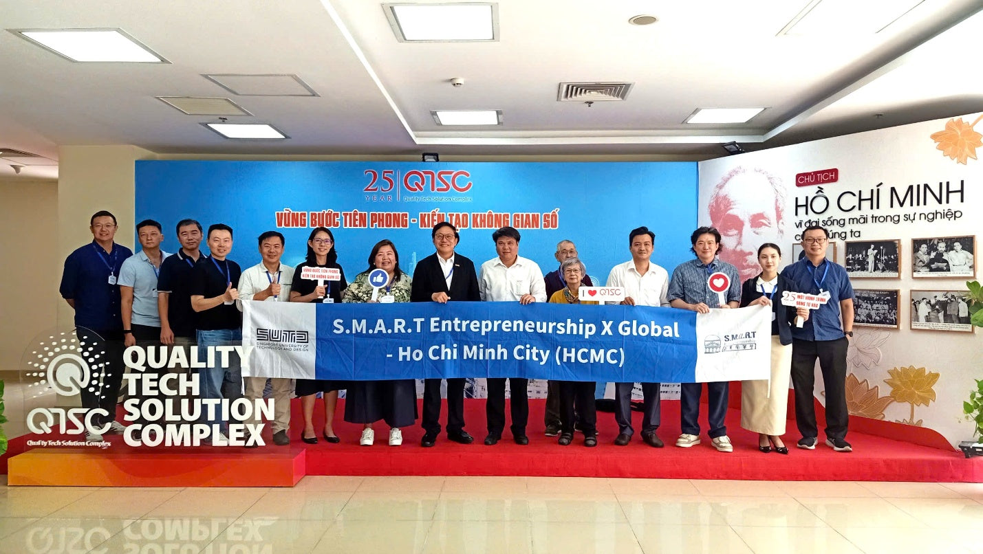 QTSC welcomes the SMART Entrepreneurship X Global delegation, promoting technology cooperation and connectivity between Vietnam and Singapore